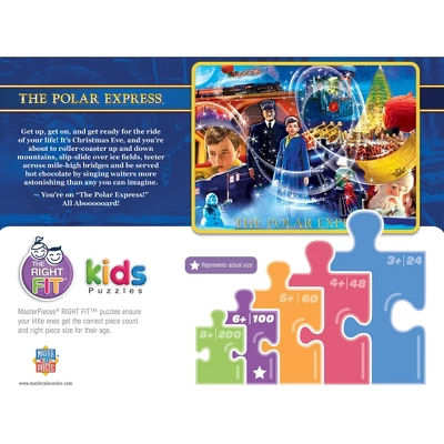MasterPieces 100 Piece Christmas Puzzle - The Polar Express Golden Ticket 5 MasterPieces 100 Piece Christmas Puzzle - The Polar Express Golden Ticket - Image 3