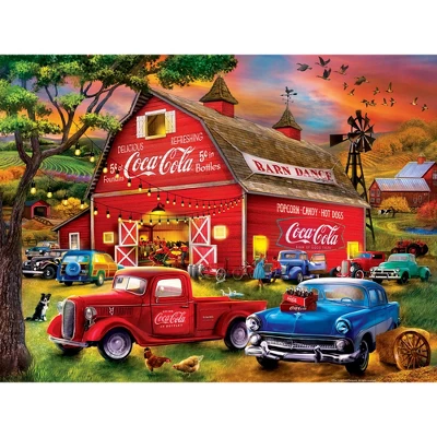 MasterPieces 300 Piece EZ Grip Puzzle - Coca-Cola Barn Dance - 18"x24" 4 MasterPieces 300 Piece EZ Grip Puzzle - Coca-Cola Barn Dance - 18"x24" - Image 2