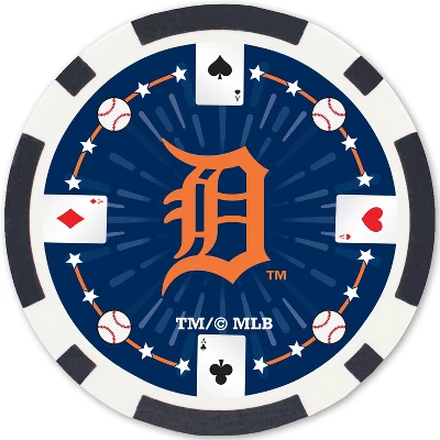 MasterPieces Casino Style 100 Piece Poker Chip Set - MLB Detroit Tigers 5 MasterPieces Casino Style 100 Piece Poker Chip Set - MLB Detroit Tigers - Image 3