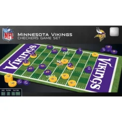 MasterPieces Officially Licensed NFL Minnesota Vikings Checkers Board Game For Families And Kids Ages 6 And Up