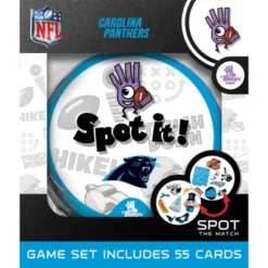 MasterPieces Officially Licensed NFL Carolina Panthers Spot It Game For Kids And Adults