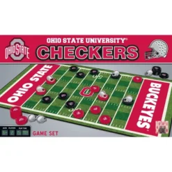 MasterPieces Officially Licensed NCAA Ohio State Buckeyes Checkers Board Game For Families And Kids Ages 6 And Up