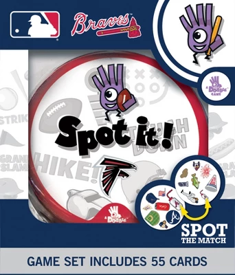MasterPieces Officially Licensed MLB Atlanta Braves Spot It Game For Kids And Adults 3 MasterPieces Officially Licensed MLB Atlanta Braves Spot It Game For Kids And Adults