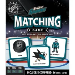 MasterPieces Officially Licensed NHL San Jose Sharks Matching Game For Kids And Families