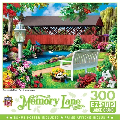 MasterPieces 300 Piece EZ Grip Jigsaw Puzzle - Country Park - 18"x24" 3 MasterPieces 300 Piece EZ Grip Jigsaw Puzzle - Country Park - 18"x24"