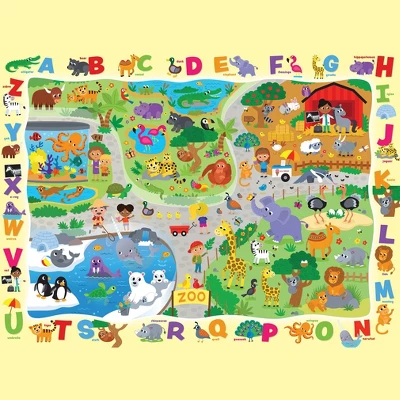 MasterPieces 48 Piece Kids Jigsaw Puzzle - Alphabet At The Zoo - 14"x19" 4 MasterPieces 48 Piece Kids Jigsaw Puzzle - Alphabet At The Zoo - 14"x19" - Image 2