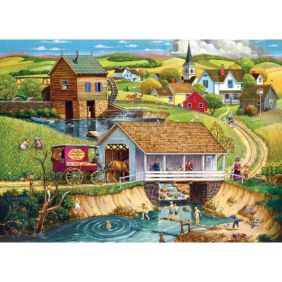 MasterPieces Inc Hometown Gallery Last Swim Of Summer 1000 Piece Jigsaw Puzzle 3 MasterPieces Inc Hometown Gallery Last Swim Of Summer 1000 Piece Jigsaw Puzzle
