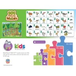 MasterPieces 100 Piece Kids Jigsaw Puzzle - 101 Things To Spot In The Woods -Games and Puzzles Shop GUEST fe36fb1e c7da 4c94 a425 8ede6b900bfc