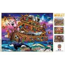 MasterPieces 300 Piece EZ Grip Jigsaw Puzzle - Noah's Arc - 18"x24" -Games and Puzzles Shop GUEST fead1483 b513 4b63 aba3 3d23b91b717b