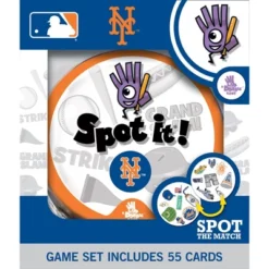 MasterPieces Officially Licensed MLB New York Mets Spot It Game For Kids And Adults