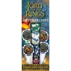 MasterPieces Casino Style Collectible 100 Piece Poker Chip Set - Lord Of The Rings
