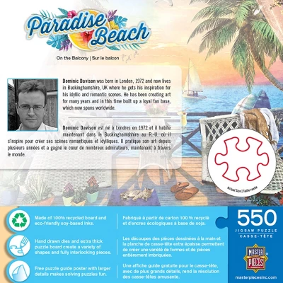 MasterPieces 550 Piece Jigsaw Puzzle For Adults - On The Balcony - 18"x24" 5 MasterPieces 550 Piece Jigsaw Puzzle For Adults - On The Balcony - 18"x24" - Image 3