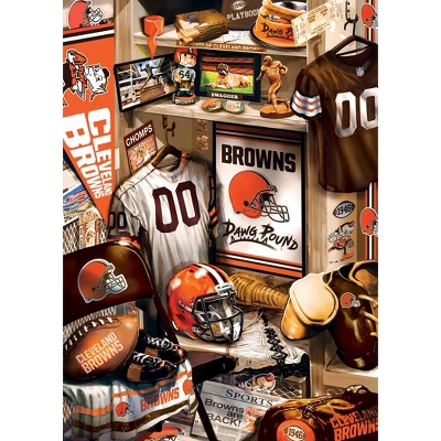 MasterPieces 500 Piece Puzzle - Cleveland Browns Locker Room - 15"x21" 4 MasterPieces 500 Piece Puzzle - Cleveland Browns Locker Room - 15"x21" - Image 2